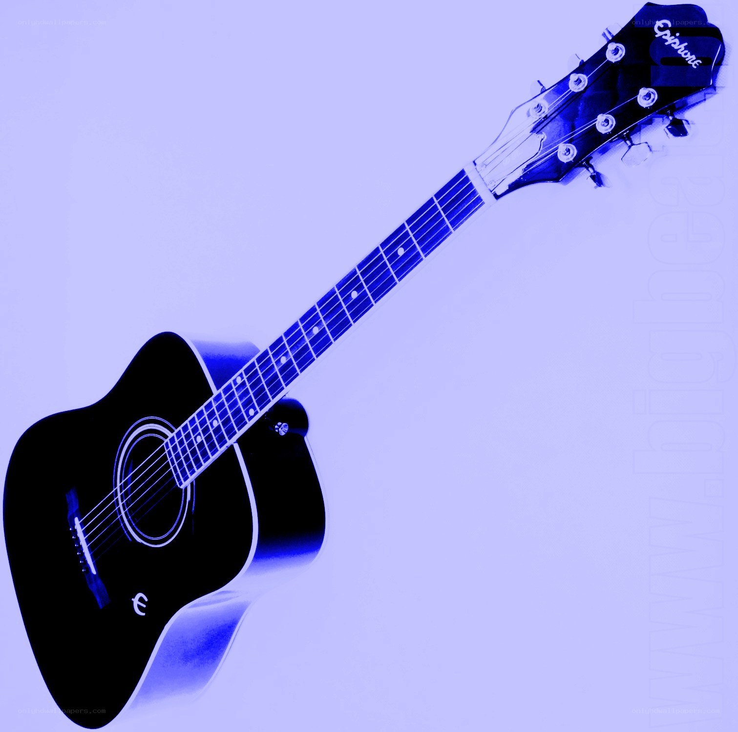 black acoustic guitar