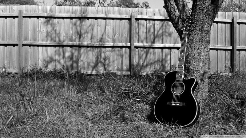 Black Acoustic Guitar — Calm