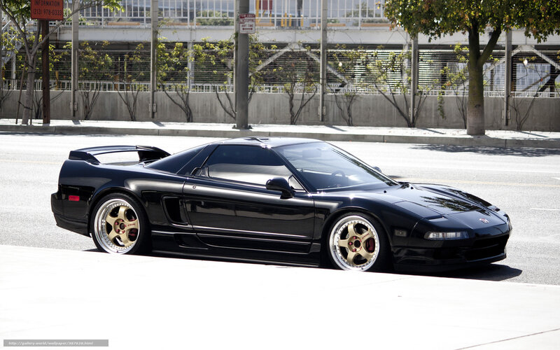 Black Acura NSX sports car