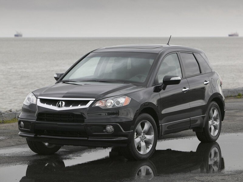 black acura rdx by the sea