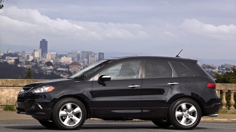 black acura rdx suv