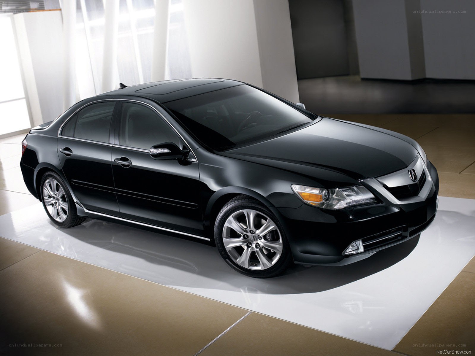Black Acura RL sedan