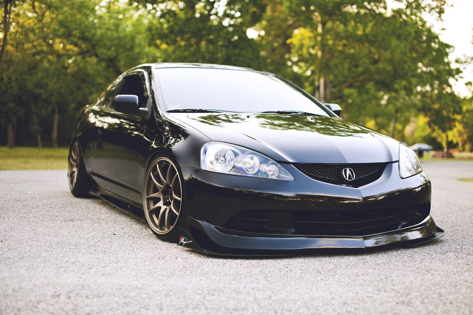 black acura rsx coupe