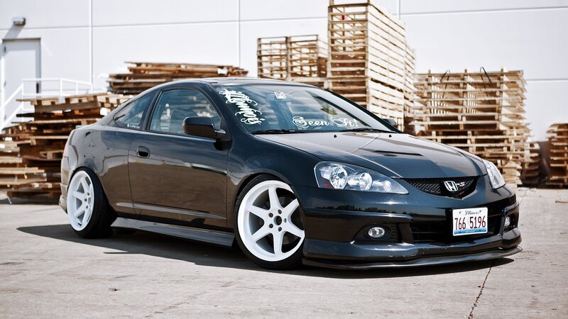Black Acura RSX Coupe — Industrial