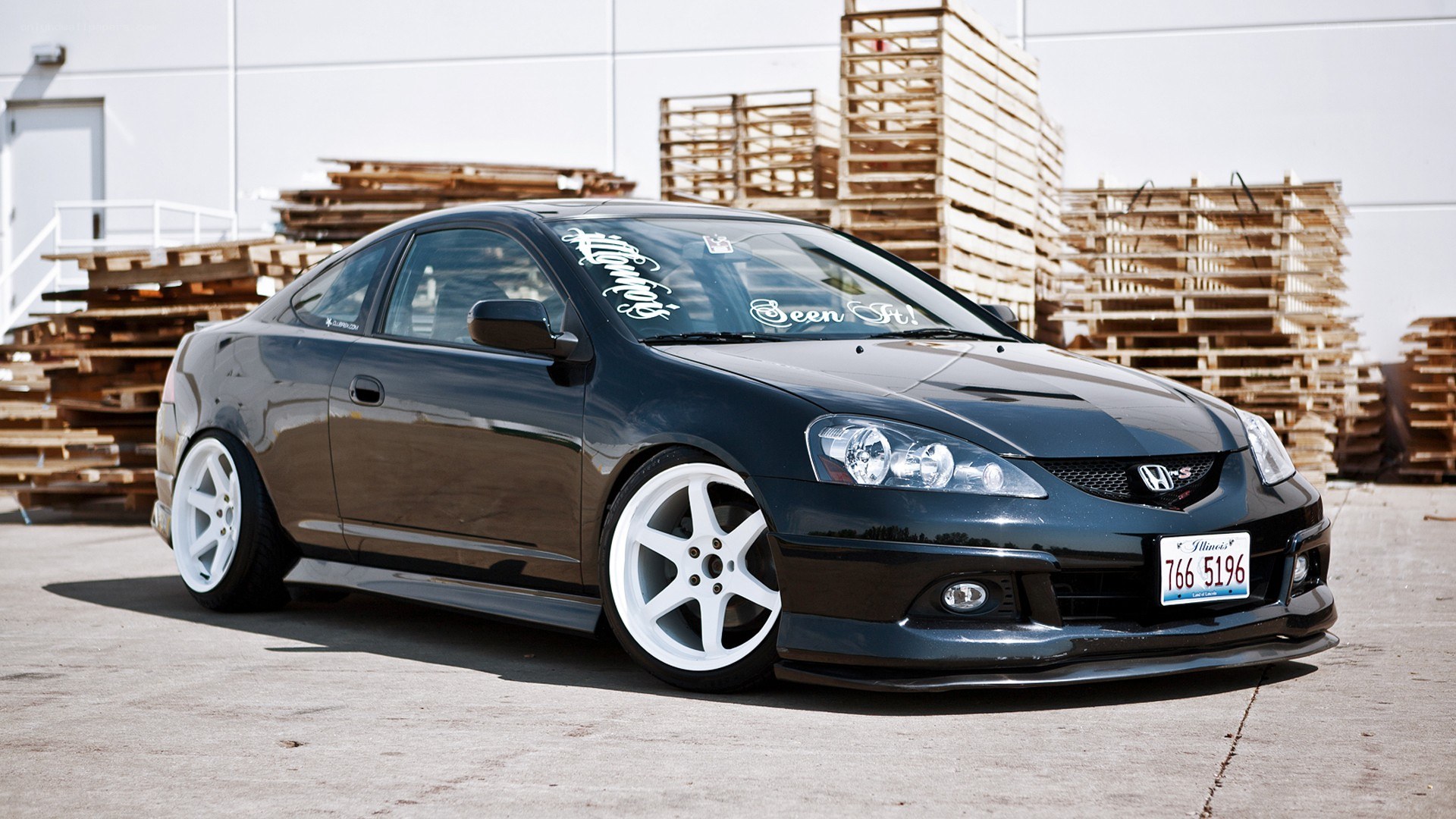 black acura rsx coupe