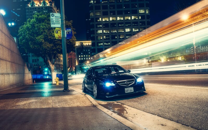 Black Acura Sedan