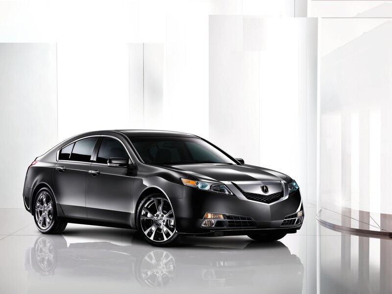 Black Acura TL sedan
