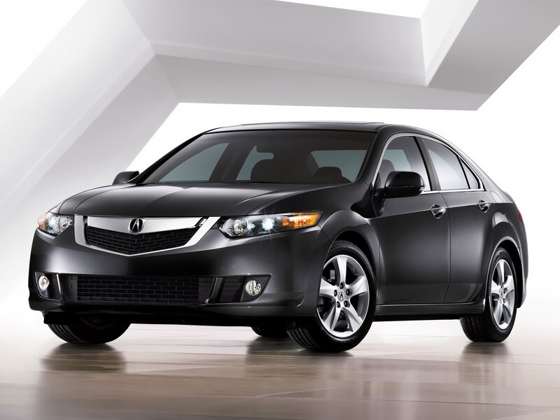 Black Acura TL sedan