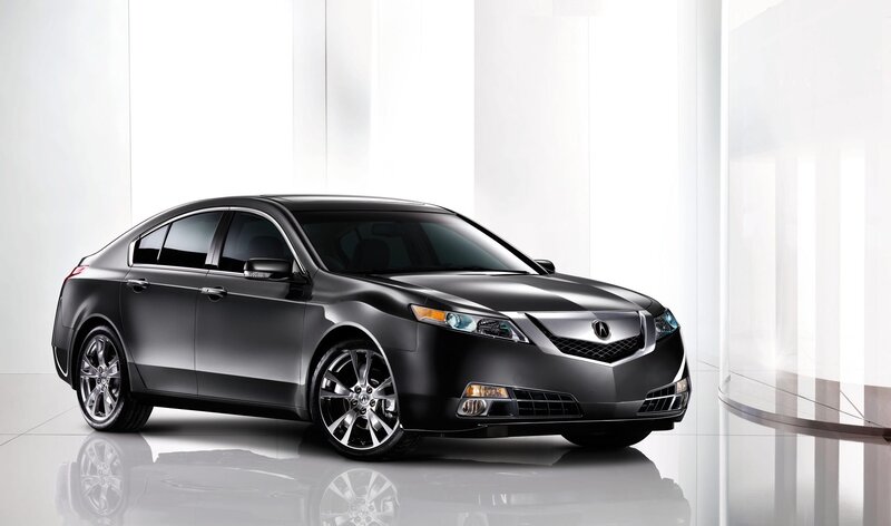 Black Acura TL sedan