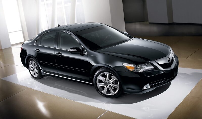 Black Acura TL sedan
