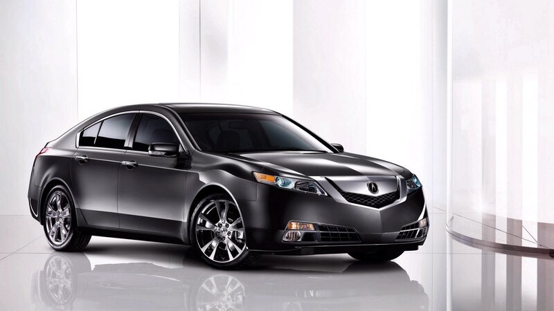 black acura tl sedan