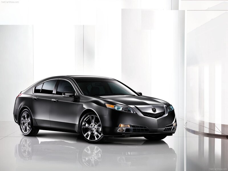 Black Acura TL sedan
