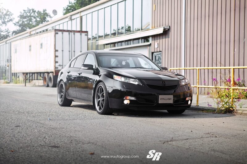 black acura tl sedan