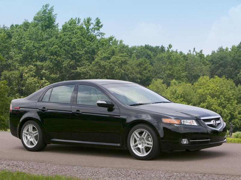 black acura tl sedan