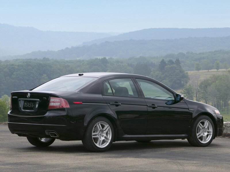 black acura tl sedan