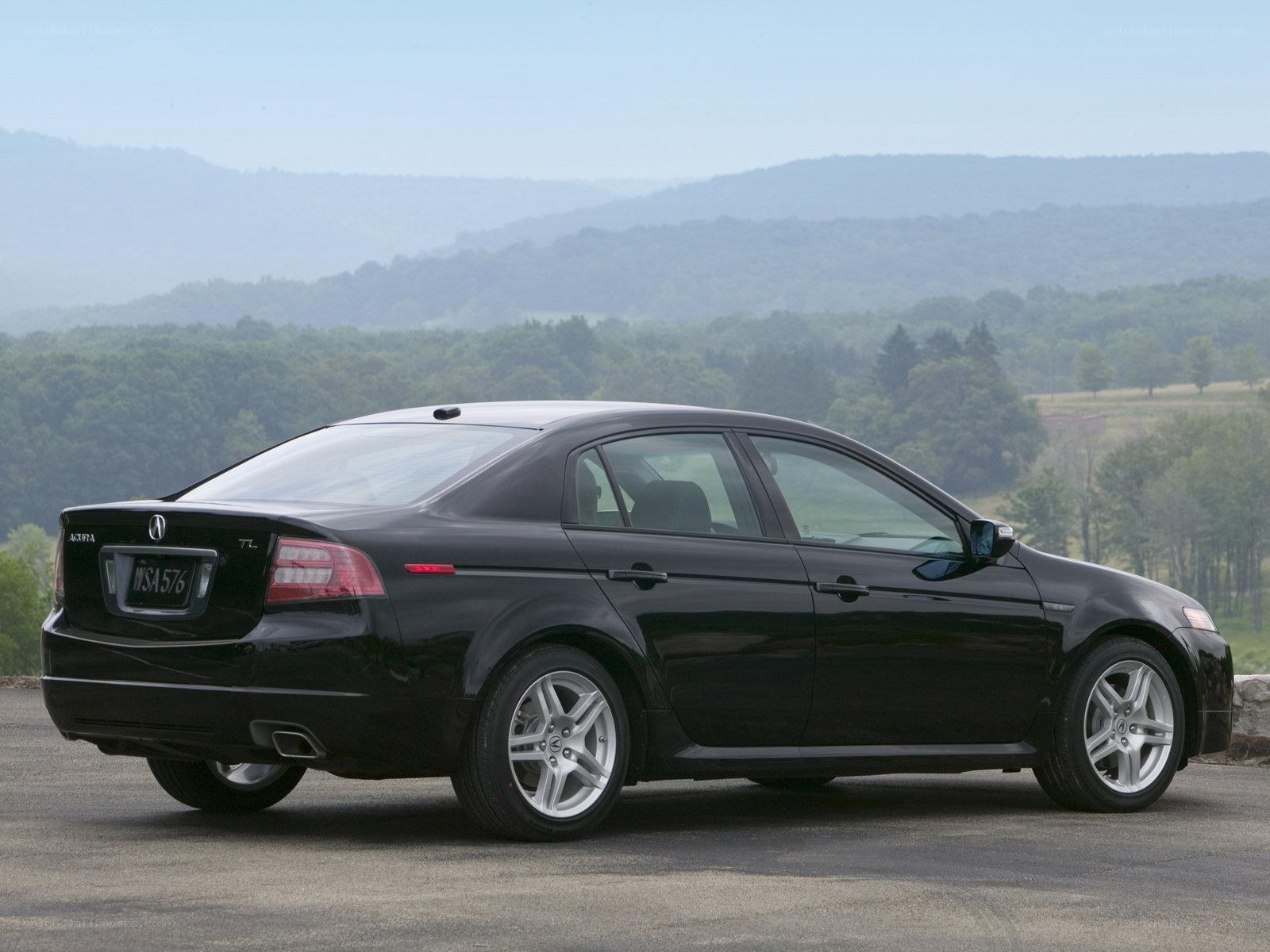 black acura tl sedan