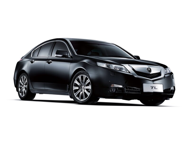 Black Acura TL sedan
