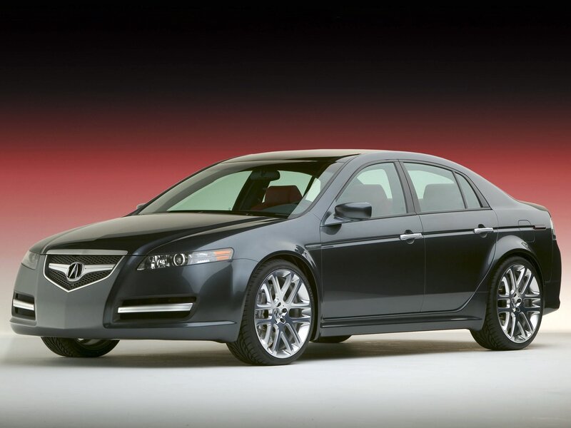 Black Acura TL Sedan — Gray, Dramatic