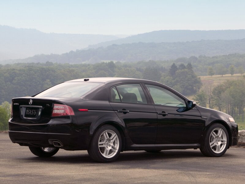 Black Acura Tl Sedan — Serene, Afternoon, Photograph