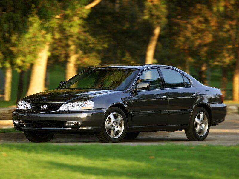 Black Acura TL Sedan — Serene, Afternoon, Photograph, Trees