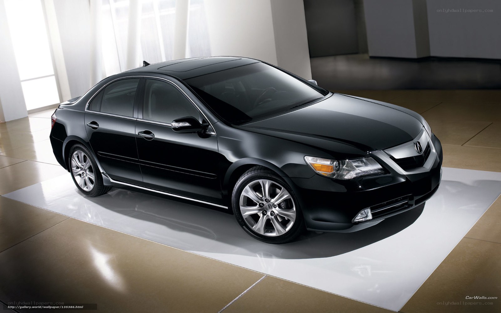 Black Acura TL sedan