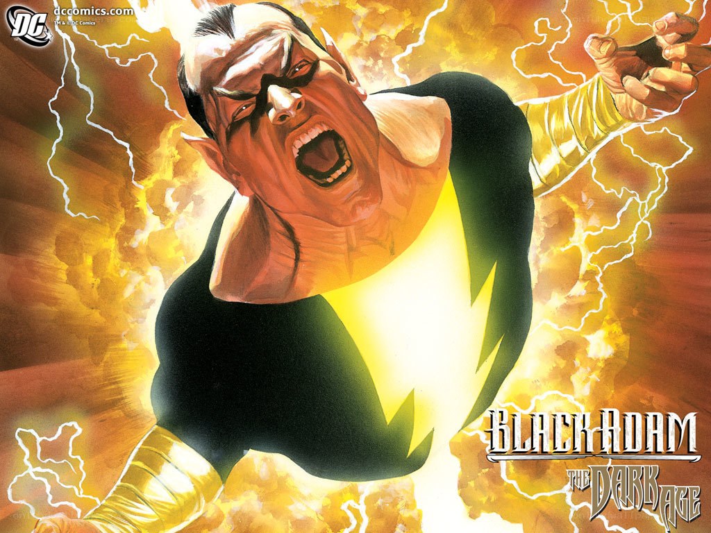 Black Adam in action