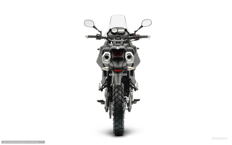 Black Adventure Motorcycle — Neutral