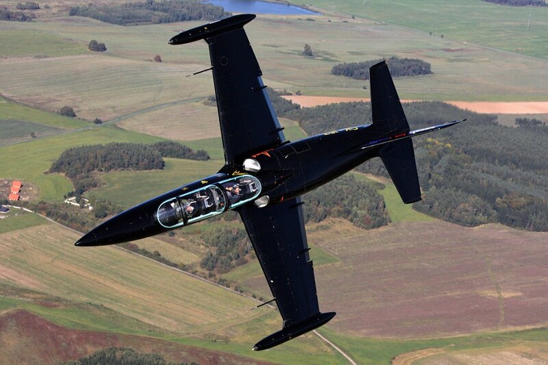 Black Aerobatic Jet