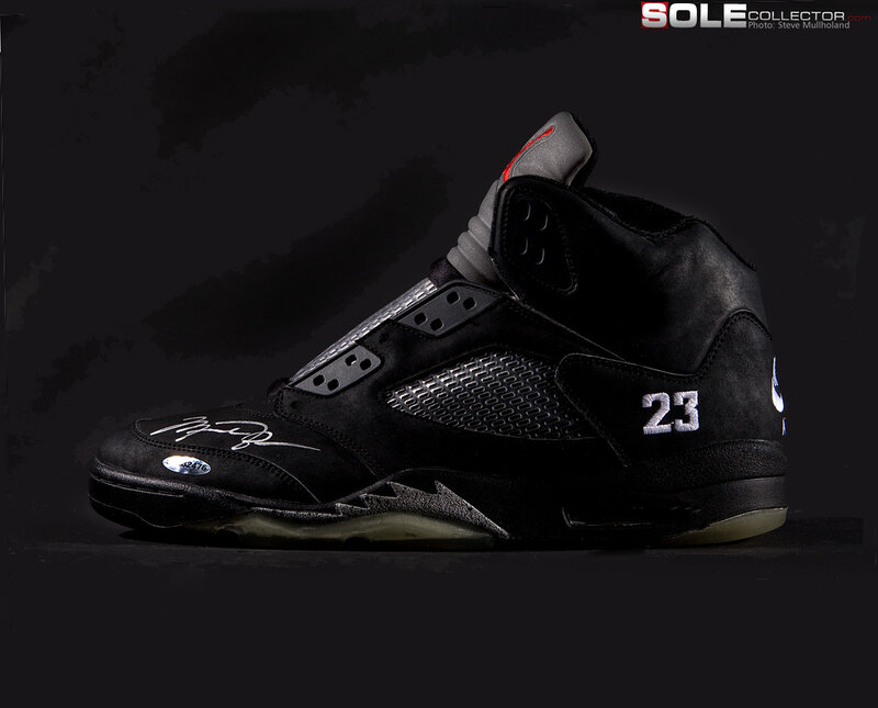 black air jordan 5 sneaker