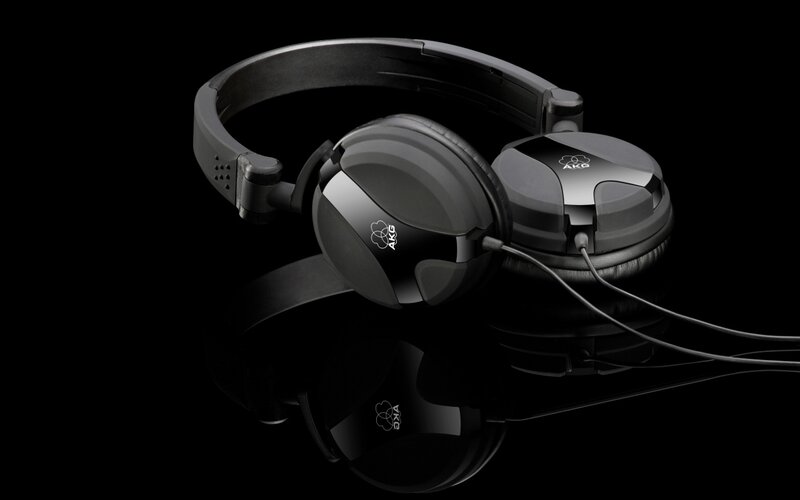 black akg headphones
