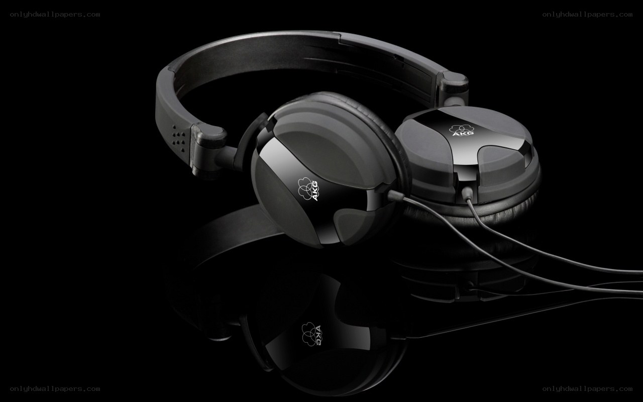 black akg headphones