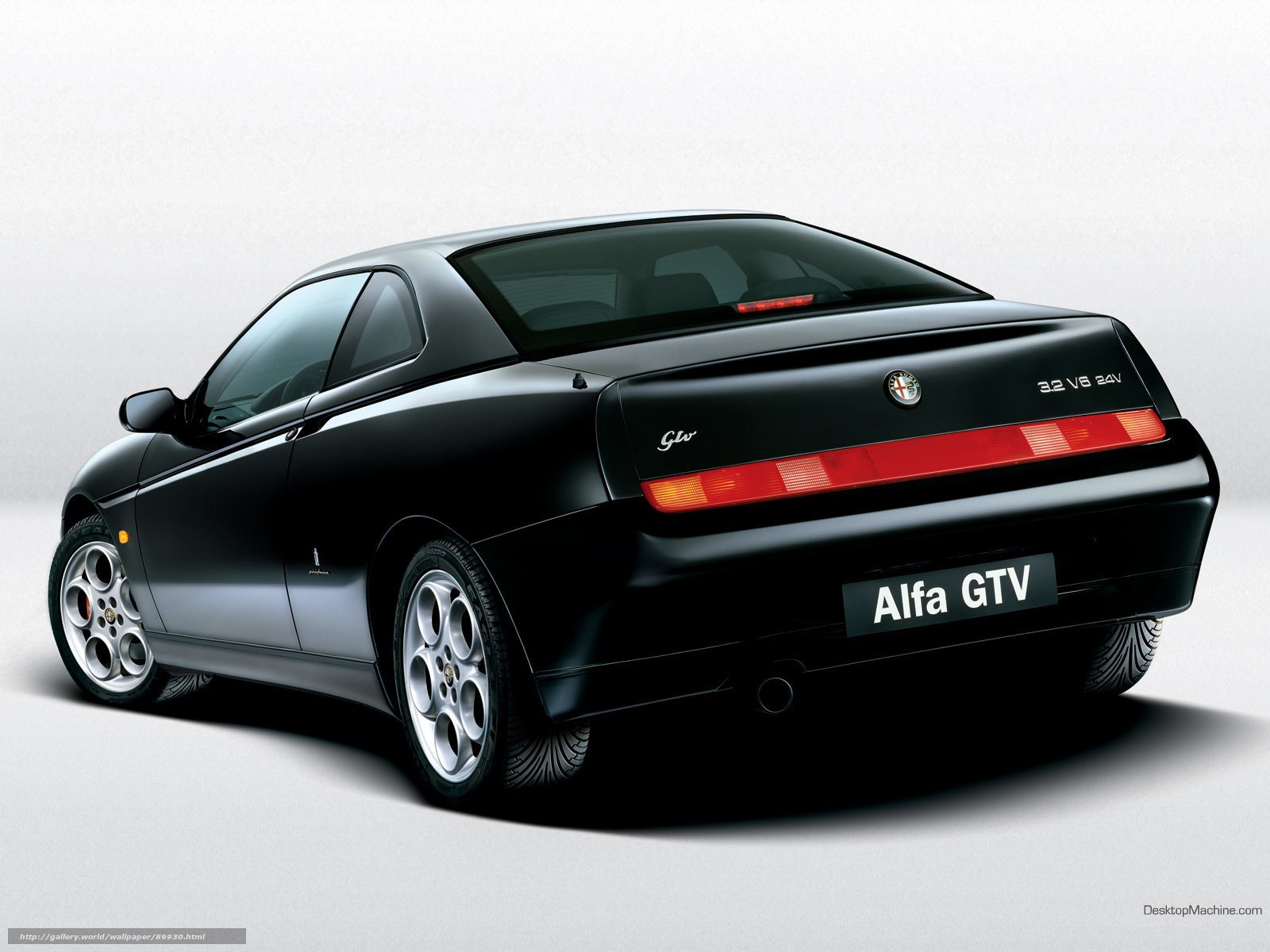 Black Alfa GTV rear view