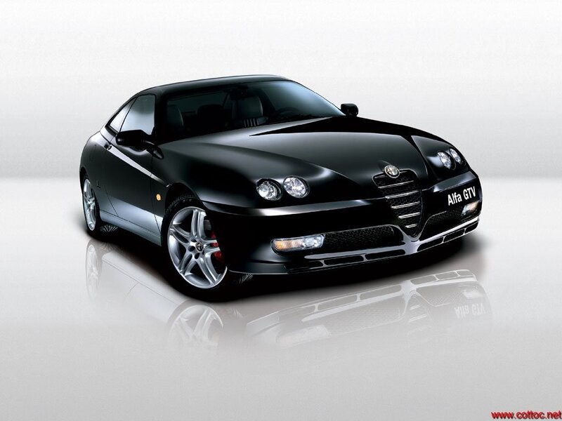 Black Alfa GTV sports car