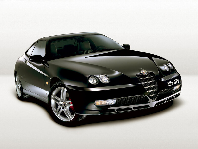 Black Alfa GTV sports car