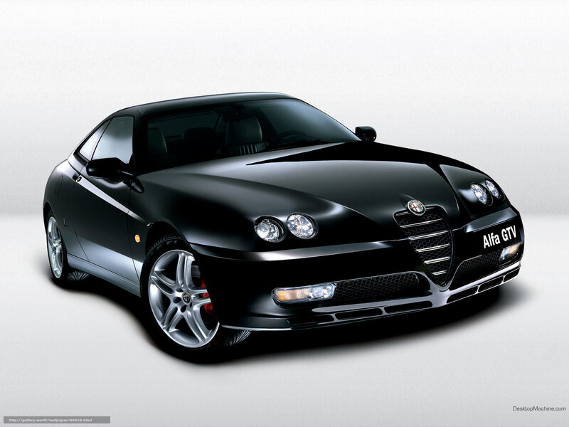 Black Alfa GTV sports car