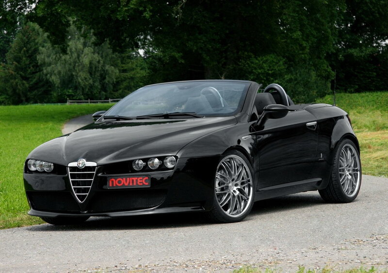 Black Alfa Romeo convertible