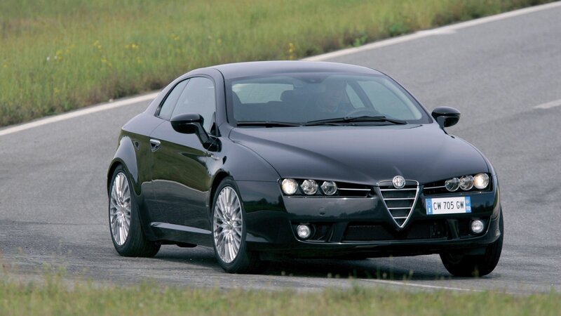 black alfa Romeo on road