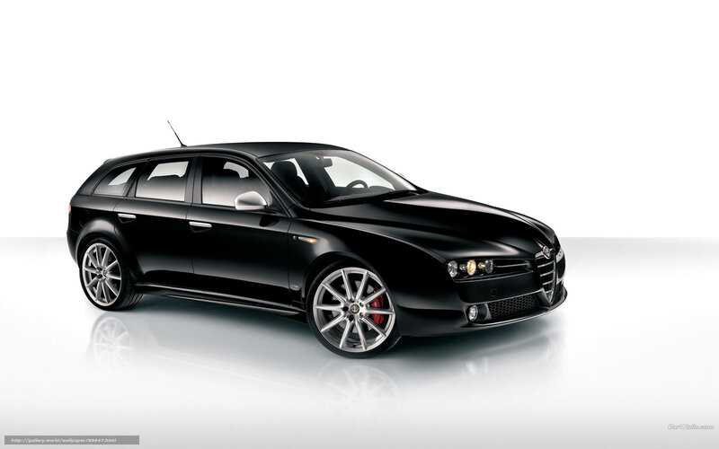 Black Alfa Romeo station wagon