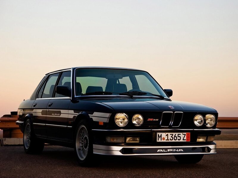 Black Alpina B12-3.6 sedan