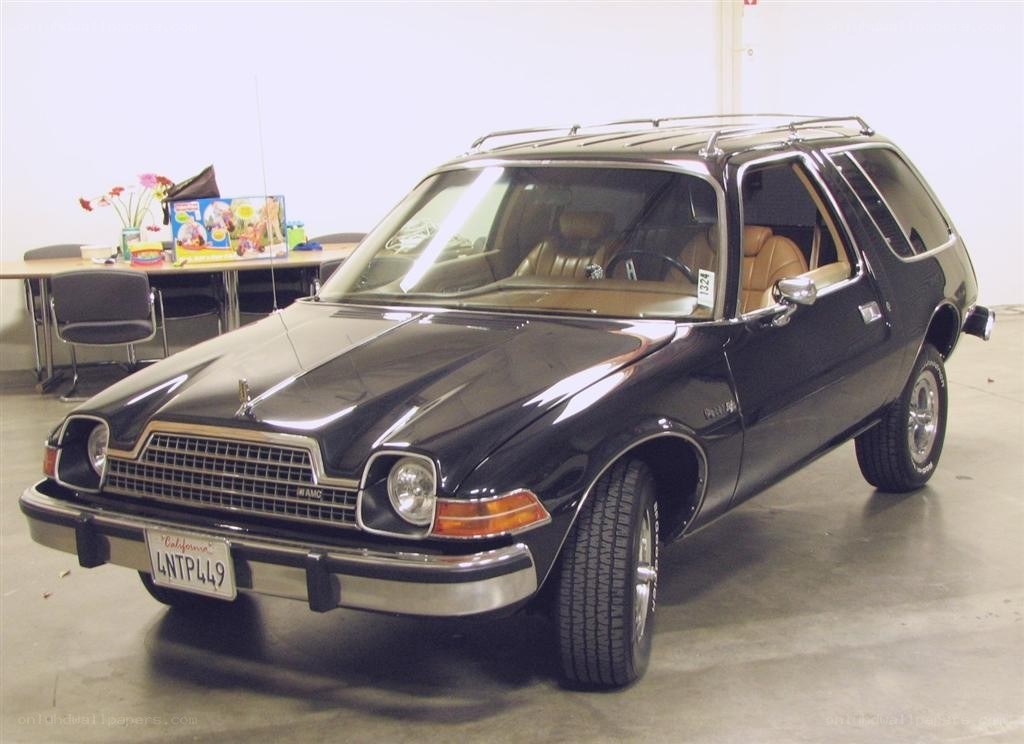 Black AMC Pacer station wagon