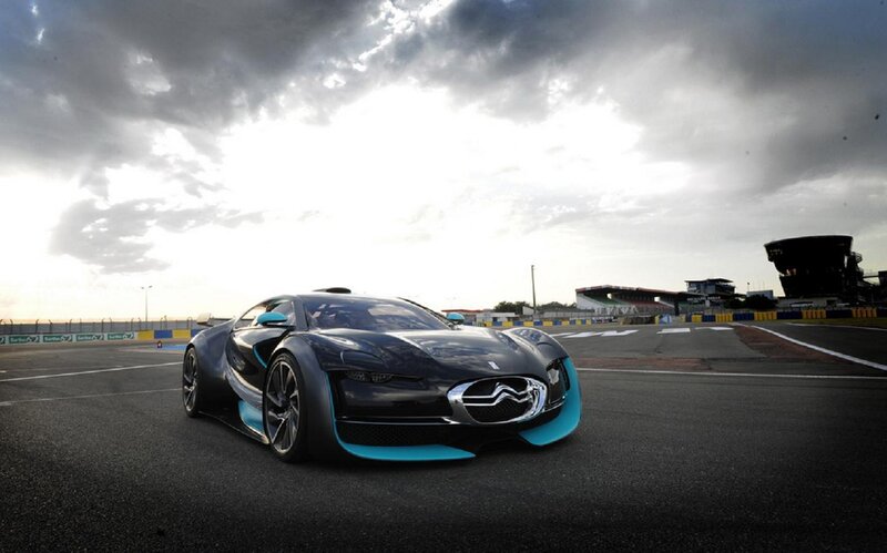 Black and Blue Concept Car — Dramatic