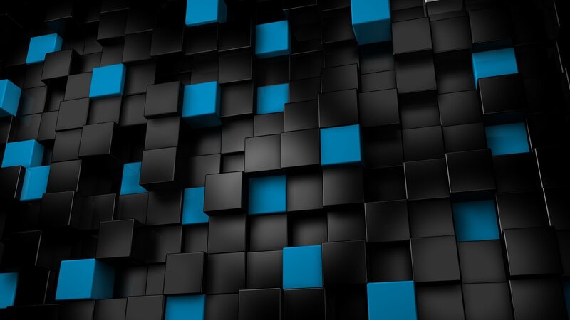 Black and Blue Cubes