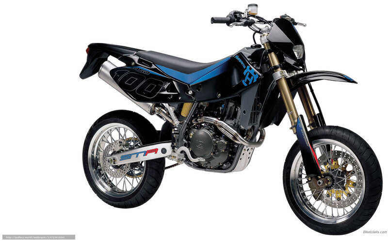 Black and Blue Dirt Bike — Neutral