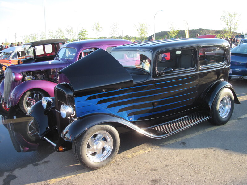 Black and Blue Hot Rod