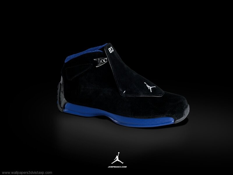 black and blue Jordan sneaker