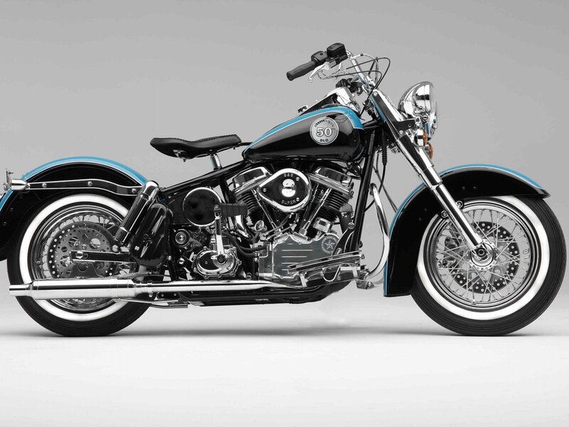 Black and Blue Motorcycle