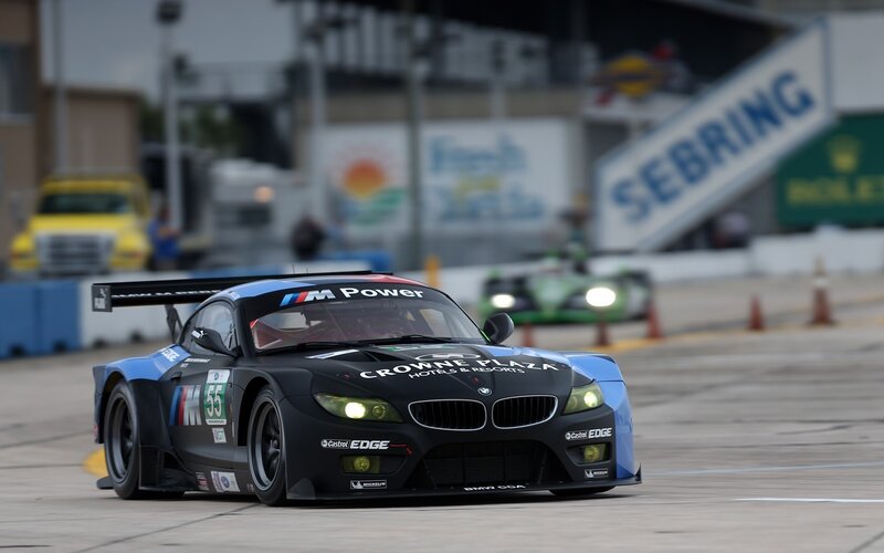 Black and Blue Race Car — Dynamic