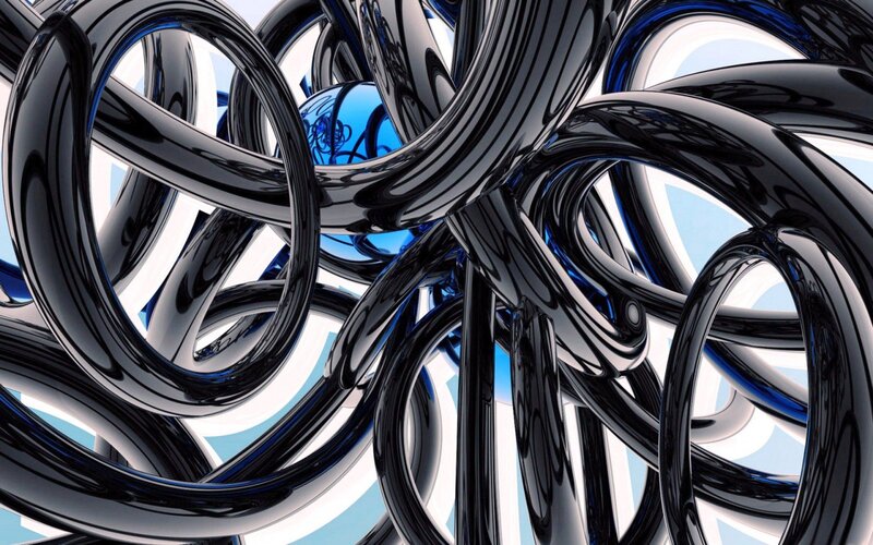 Black and Blue Rings