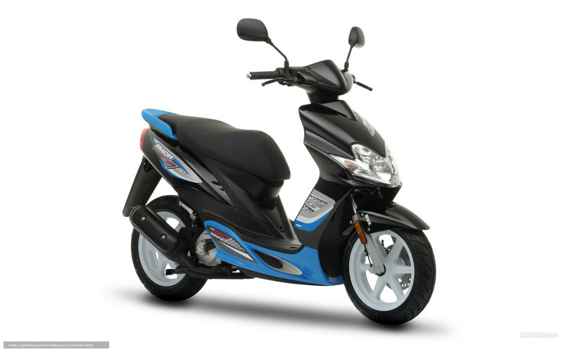 Black and Blue Scooter — Neutral