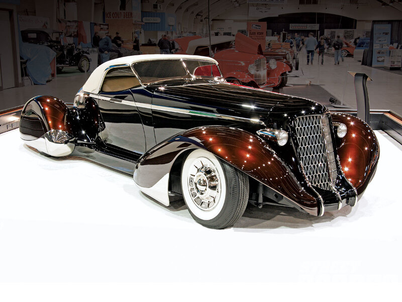 Black and Brown Vintage Car